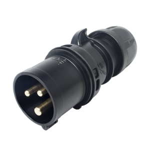 16AMP Industrial Black Plug – Heavy-Duty Electrical Connector