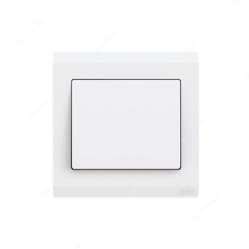 ABB 1 Gang 1 Way Switch with clean white finish for modern interiors