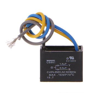 CAP 2.5UF SQUARE BLACK