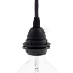 HANGING LAMP HOLDER E27 BLACK