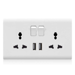 MODI 13AMP SOCKET 2GANG WITH USB