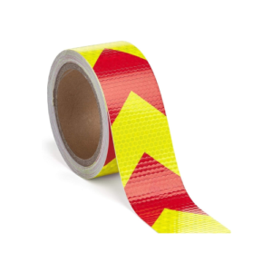 SAFETY REFLECTIVE TAPE RED & YELLOW SQ