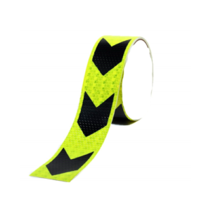 SAFETY REFLETIVE TAPE GREEN BLACK ARROW