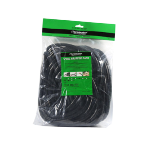 TERMINATOR CABLE SPIRAL 15MM BLACK