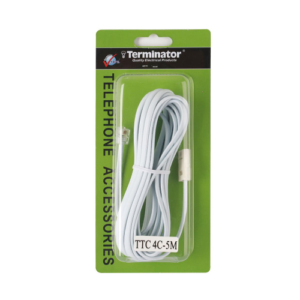 TERMINATOR TELEPHONE CABLE 4C 5M