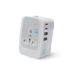 TOPEX UNIVERSAL SOCKET TRAVEL ADAPTER WITH USB TYPE C