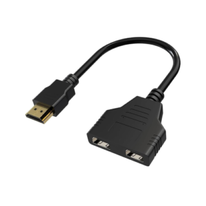 TV SPLITTER FEMALE BLACK