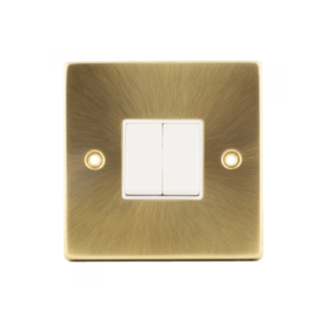 VETO 2GANG SWITCH GOLD