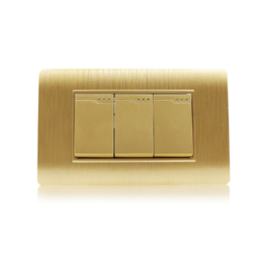 VMAX 3GANG 2WAY SWITCH GOLDEN
