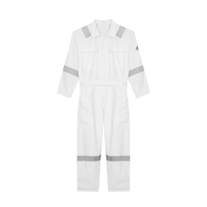 WORK SAFETY COVERALL COTTON WHITE SIZE-M
